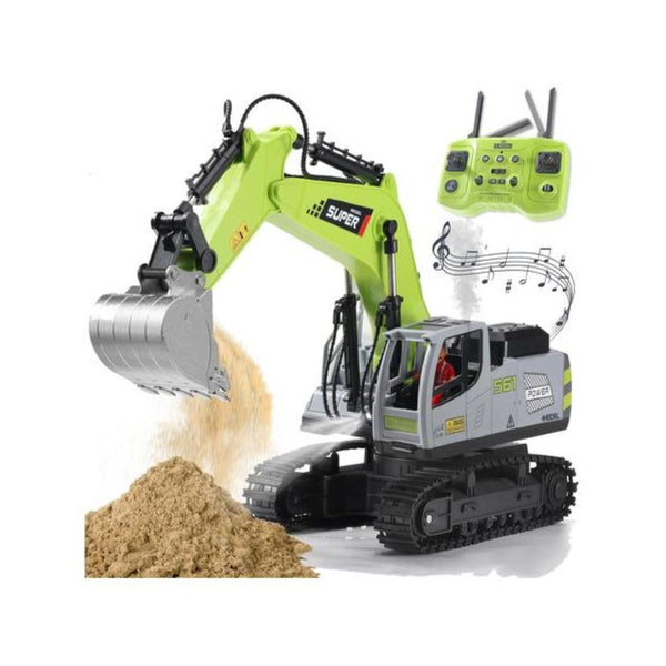 Remote Control Excavator with Metal Shovel & Lights