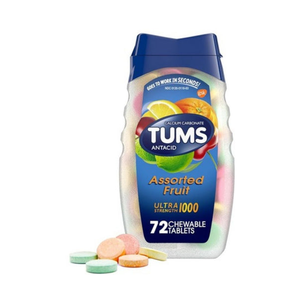 72-Count TUMS Ultra Strength Antacid Assorted Fruit