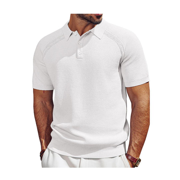 Men's Summer Knit Polo Shirt