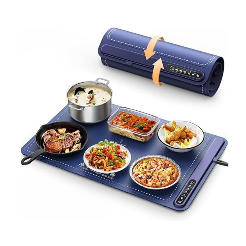 Food Warming Mat Fast Heating Silicone with 4 Level Temperature