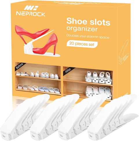 Neprock Shoe Slots Organizer 20 Pack