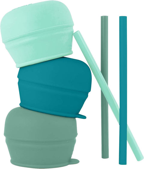 Boon Snug Silicone Sippy Cup Lids & Straws