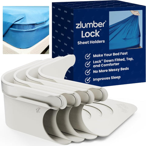 ZlumberLock Bed Sheet Holders 4 Pack