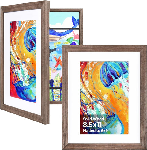 KINLINK Kids Art Frames 8.5x11 2 Pack
