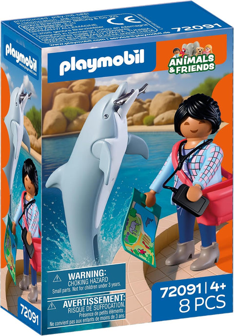 Playmobil Zoo Dolphin Trainer with Dolphin
