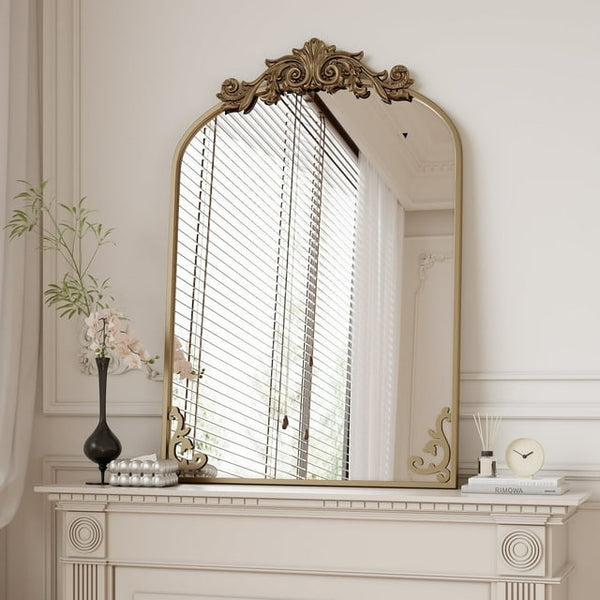 38-Inx24-In Vintage Arch Bathroom Mirror