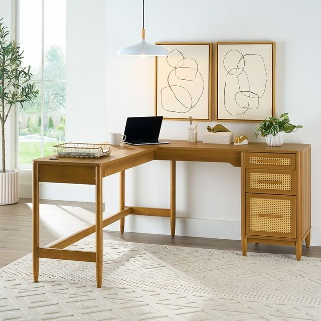 Better Homes And Gardens Springwood L-Shape Desk