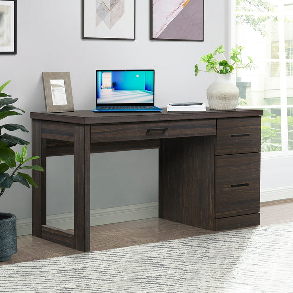 Better Homes & Gardens Steele Pedestal Desk with Drawers