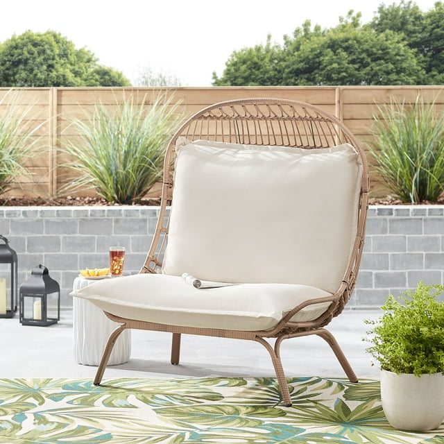 Better Homes & Gardens Wicker Patio Cuddle Chair