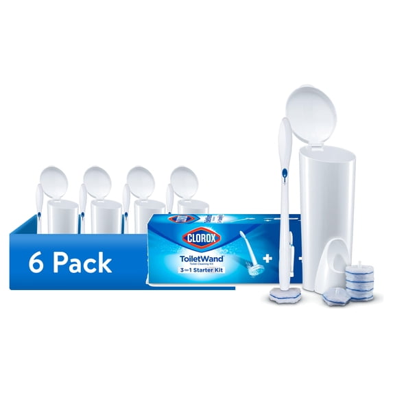(6 pack) Clorox ToiletWand Disposable Toilet Cleaning Systems