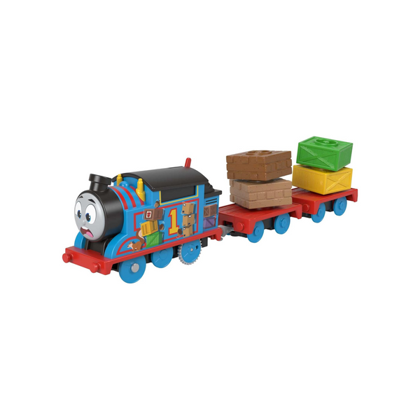 Thomas The Train Wobble Cargo Motorized Engine With 2 Cargo Cars