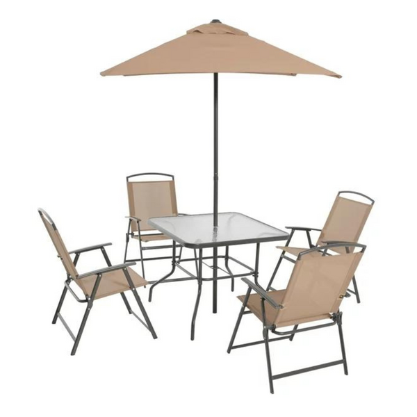 6 Piece Outdoor Patio Dining Set (2 Colors)