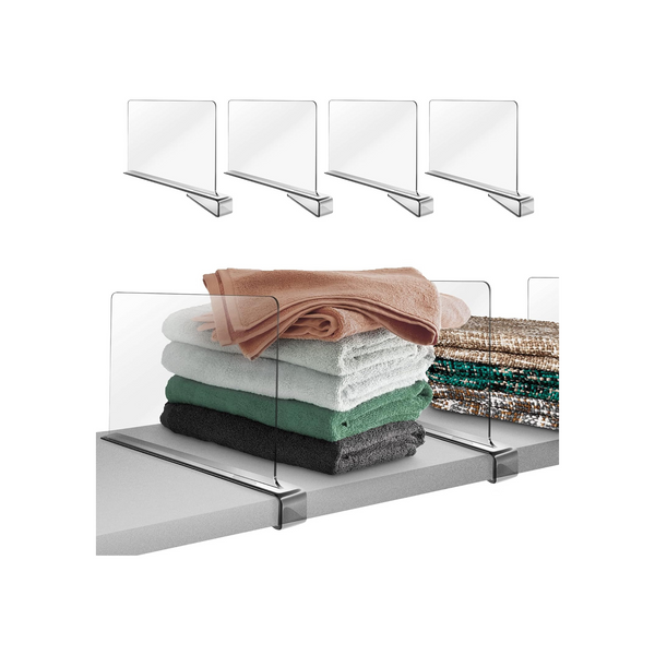4 Acrylic Shelf Dividers