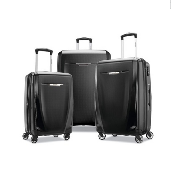 3 Piece Samsonite Winfield Hardside Luggage with Spinner Wheels