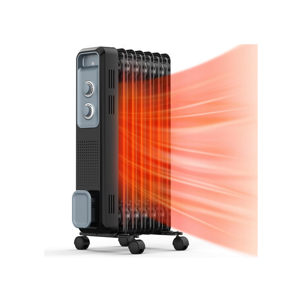 Oil Filled Radiator Heater With Tip-over & Overheat Protection
