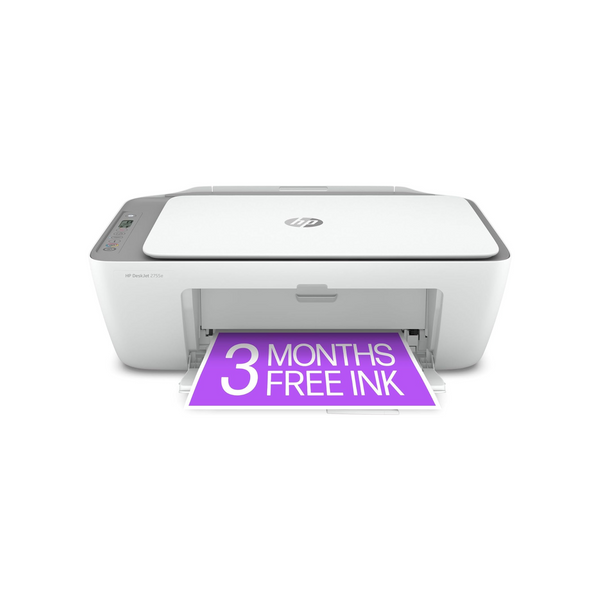 HP DeskJet 2755e Wireless Color inkjet-Printer With 3 Months Free Ink