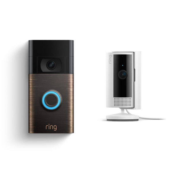 Ring Video Doorbell with All-new Ring Indoor Cam
