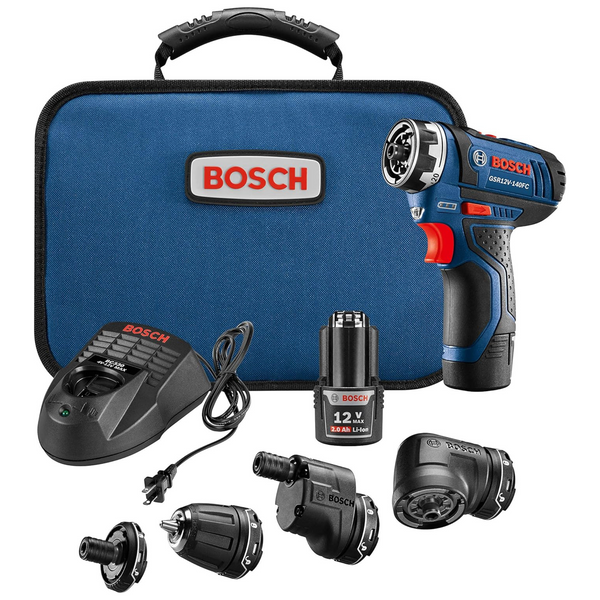 Bosch 12V 5-In-1 Screwdriver Drill Set