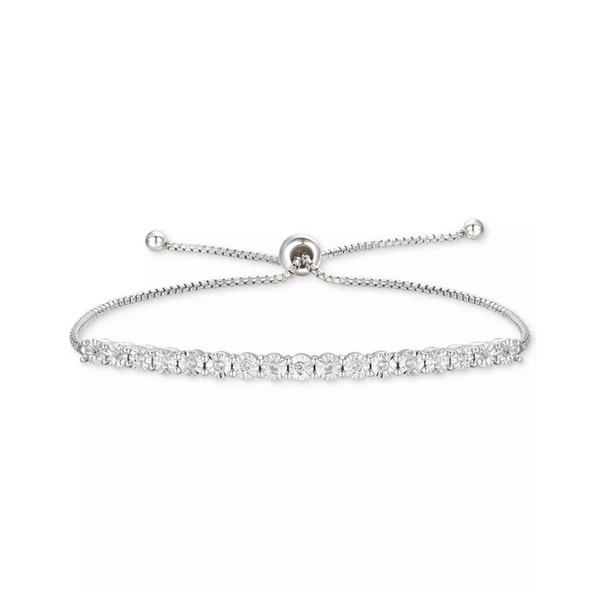 Diamond Bolo Bracelet (3 Metals)