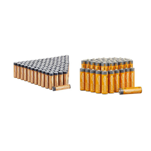 100 AAA And 48 AA High-Performance Alkaline Batteries