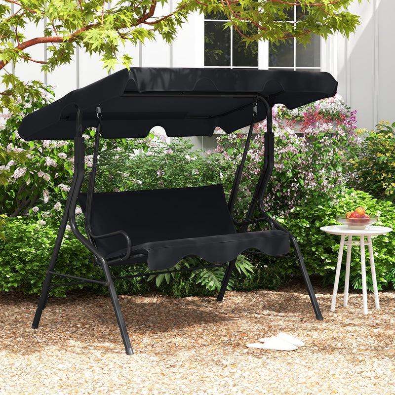 Patio 3 Seats Canopy Swing