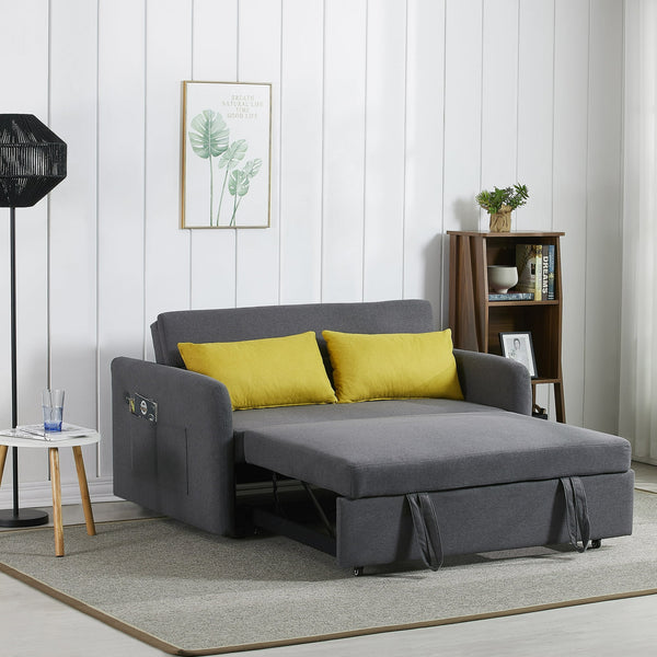 Convertible Pull Out Loveseat Sleeper Sofa Bed