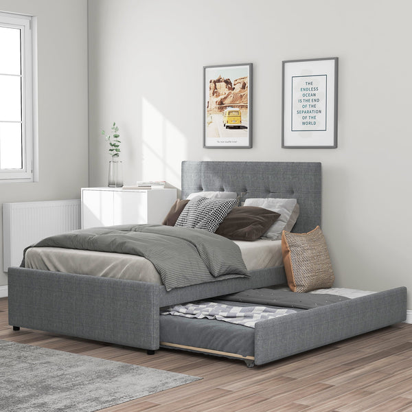 Twin/Full Size Upholstered Platform Bed