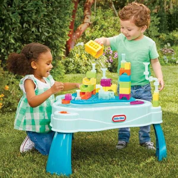 Little Tikes Build and Splash Deluxe Water Table with Block Set (50pc)