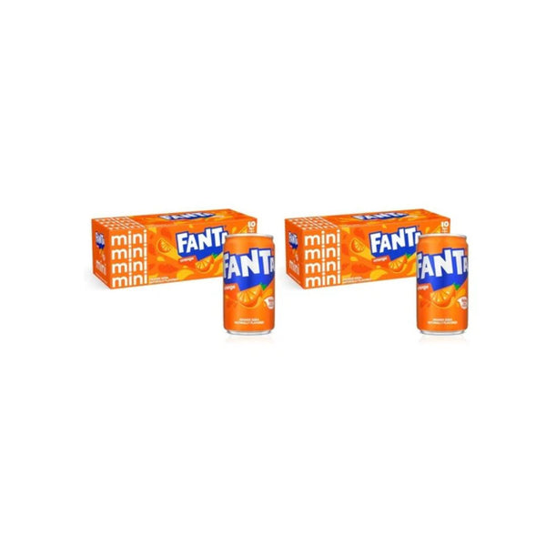 20 Mini Cans Fanta Orange Soda