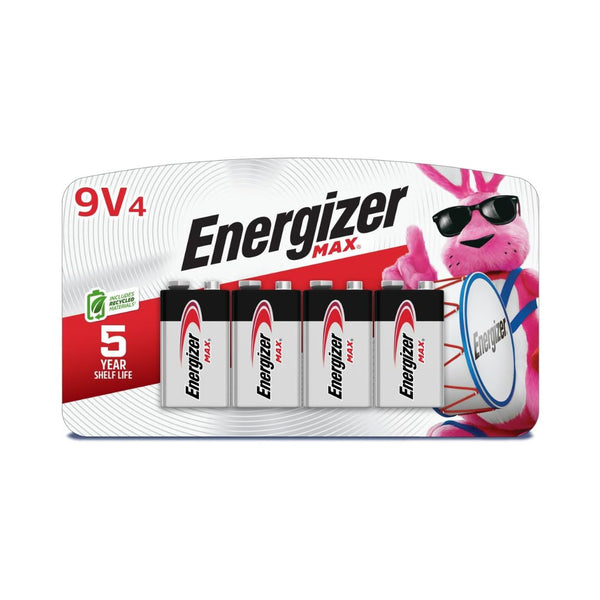 4-Pack Energizer MAX 9V Batteries
