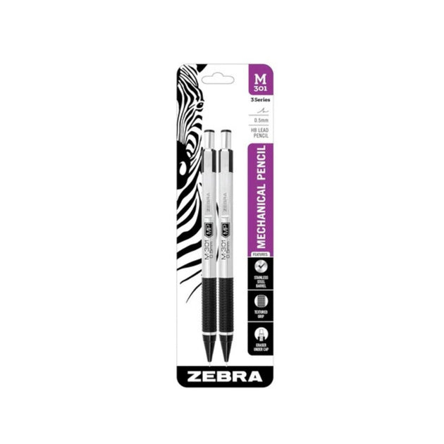 2-Pack Zebra Steel Mechanical Pencils – simplexdeals
