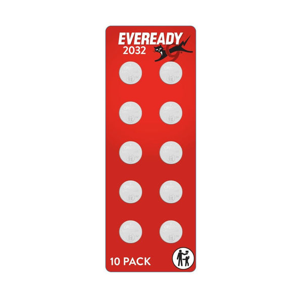 10-Pack Eveready 3V Lithium Coin Batteries