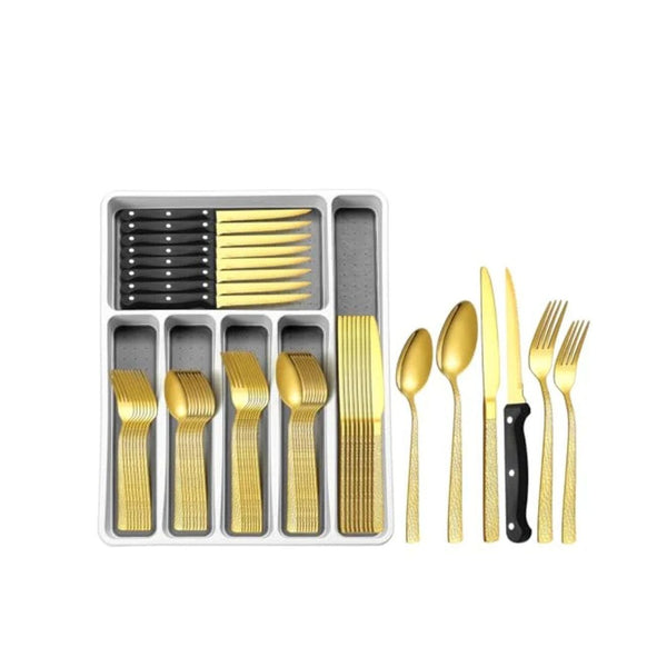 49 Piece Silverware Set with Organizer