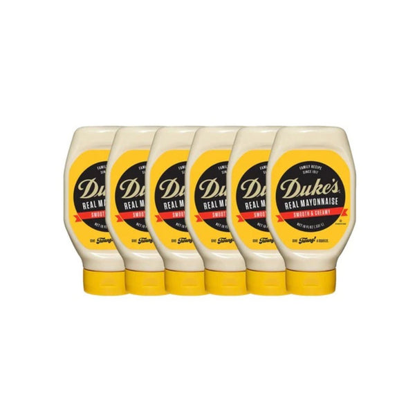6 Squeeze Bottles Of Duke's Mayonnaise