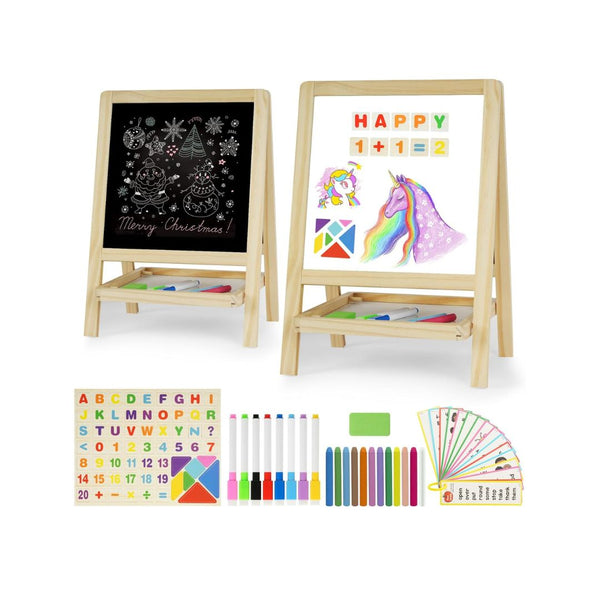 Kids Tabletop Double-Sided Wooden Art Easel