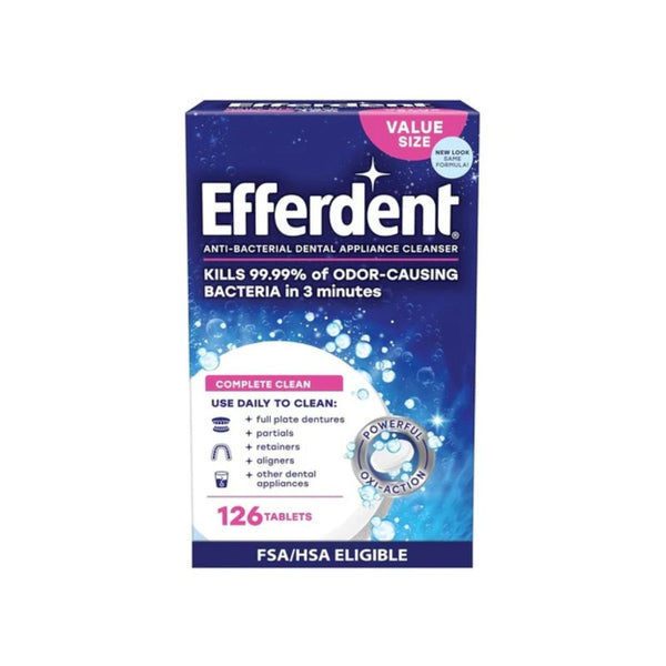 126 Efferdent Denture & Retainer Cleaner Tablets