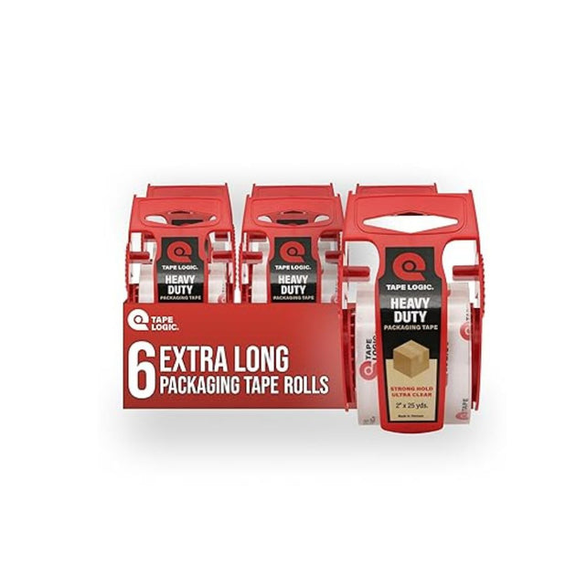 6 Rolls Tape Logic Heavy Duty Packaging Tape With Dispensers – simplexdeals