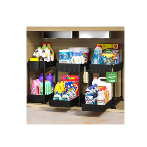 3 Under Sink Organizers with Sliding Drawers