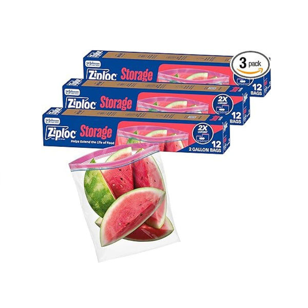 36 Ziploc 2 Gallon Storage Bags