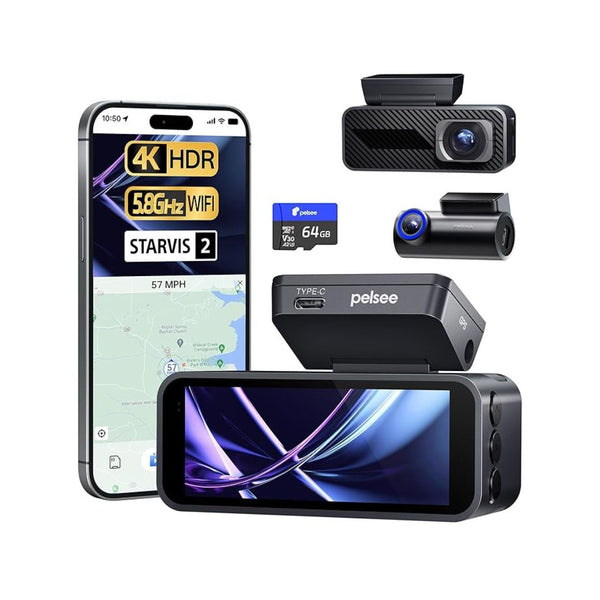 4K Dash Cam Front and Rear