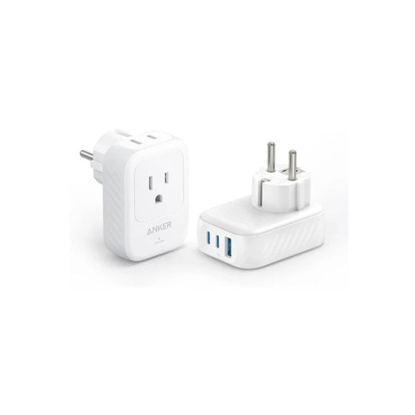 2-Pack Anker 5-in-1 Europe Travel Plug Adapters