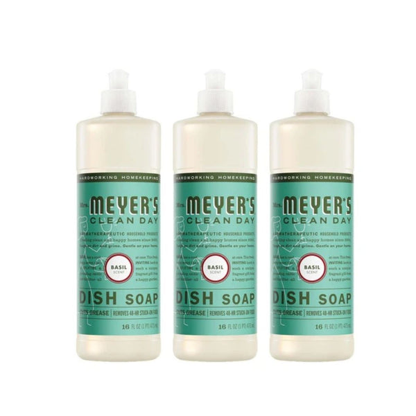 3-Pack Mrs. Meyer's Clean Day Liquid Dish Soap