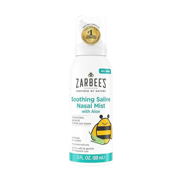 Zarbee’s Soothing Saline Nasal Mist with Aloe 3oz