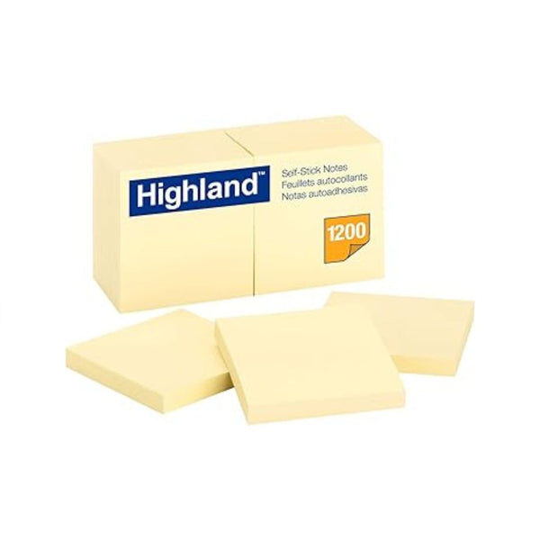 12-Pack Highland Self-Stick Notes