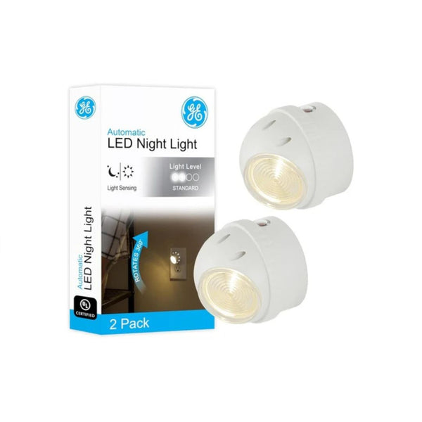 2 GE Rotating LED Night Lights