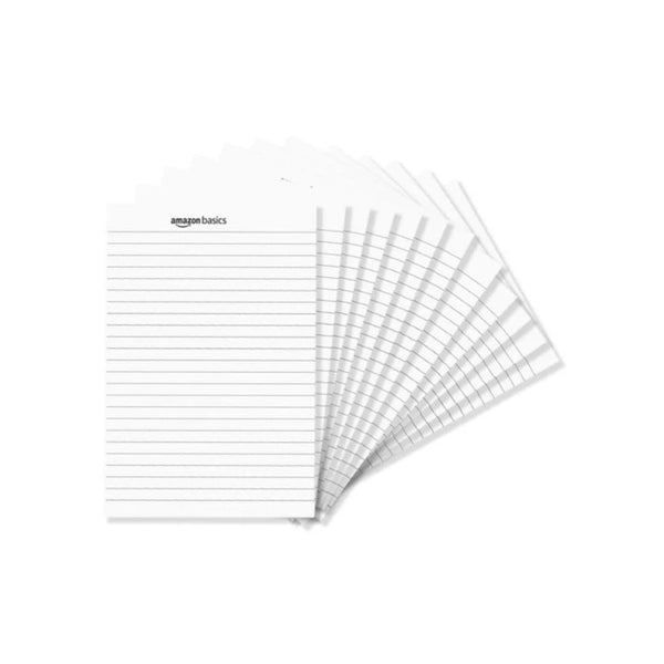 72 Amazon Basics 5x8 Narrow Ruled Writing Pads