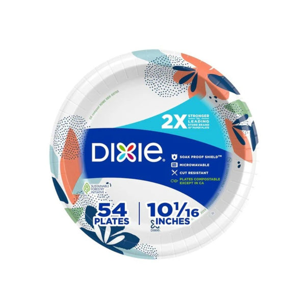 54 Dixie Large Paper Plates