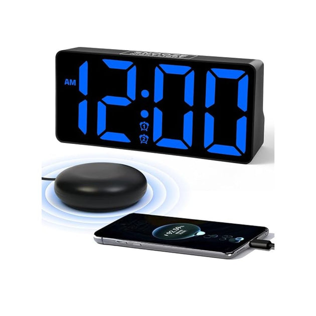 Alarm Clock for Bedroom Heavy Sleepers with Bed Shaker – simplexdeals