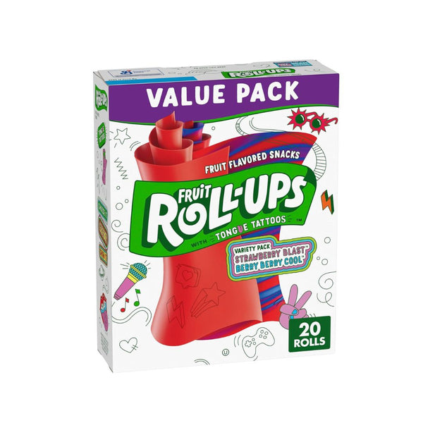 20-Count Fruit Roll-Ups Fruit Flavored Snacks