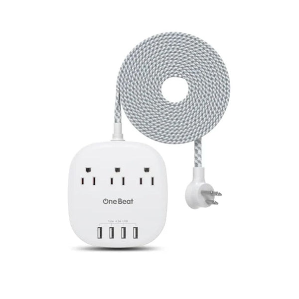 Desktop Power Strip 3 Outlet 4 USB